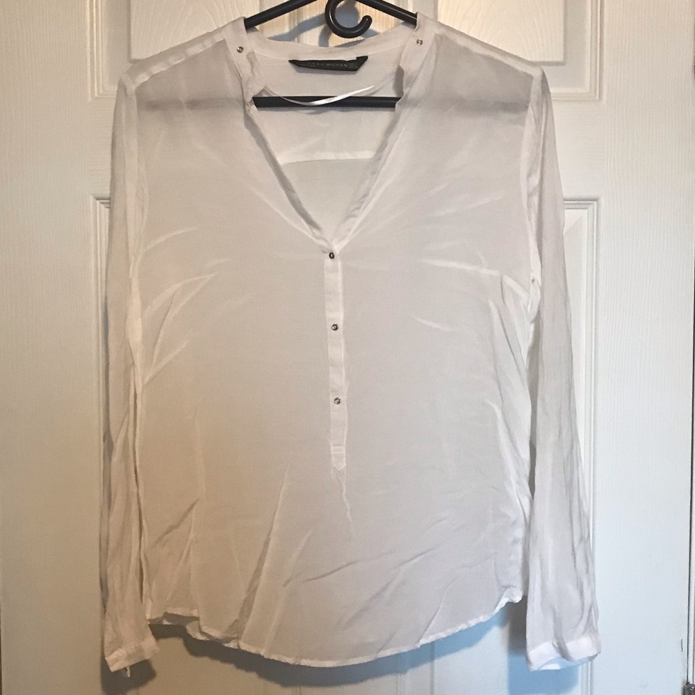 Zara Woman White Blouse